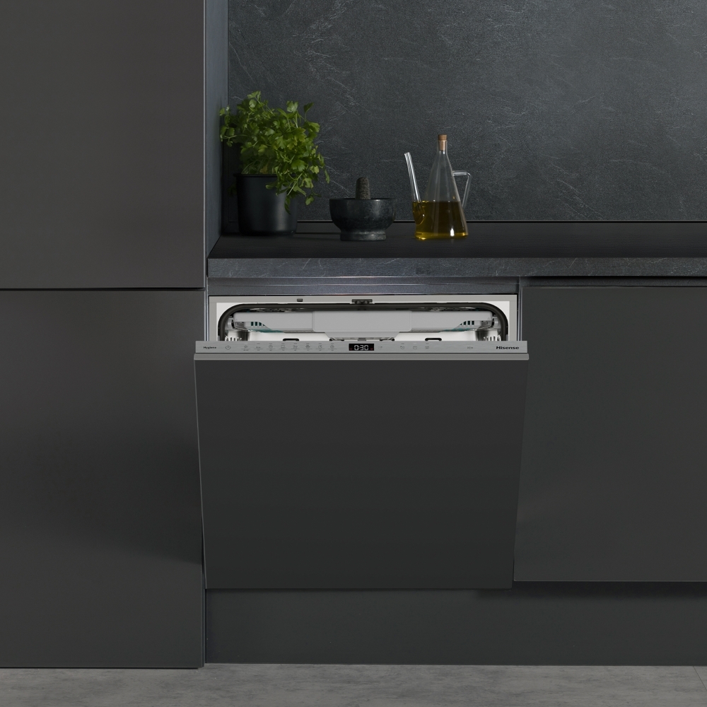 Hisense HV16AUK Fully Integrated Dishwasher, 16 Place Settings, A Rated