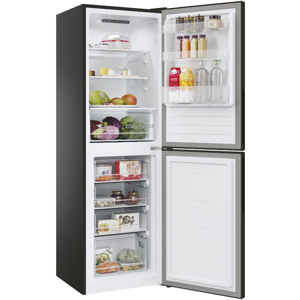 Hoover HV3CT175LFKB Low Frost Fridge Freezer, 50/50, Black Marks