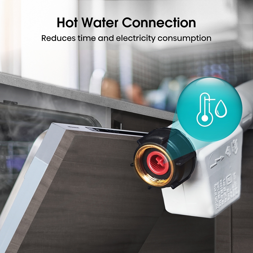 Hisense HV523E15UK Fully Integrated Slimline Dishwasher, 10 Place Settings, E Rated