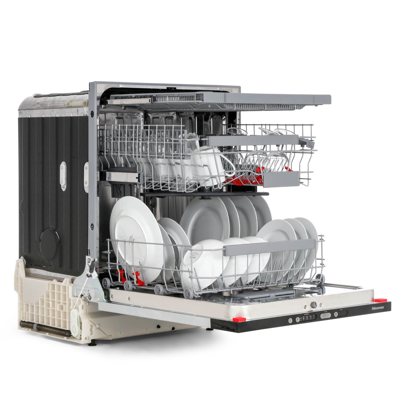 Buy Hisense HV6131UK Built In Fully Integrated Dishwasher Jet Black Control Panel Marks