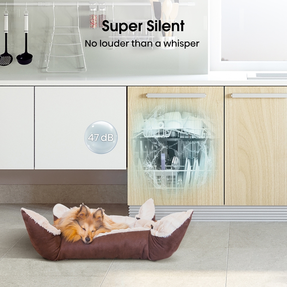 Hisense HV623D15UK Fully Integrated Dishwasher, 14 Place Settings, D Rated