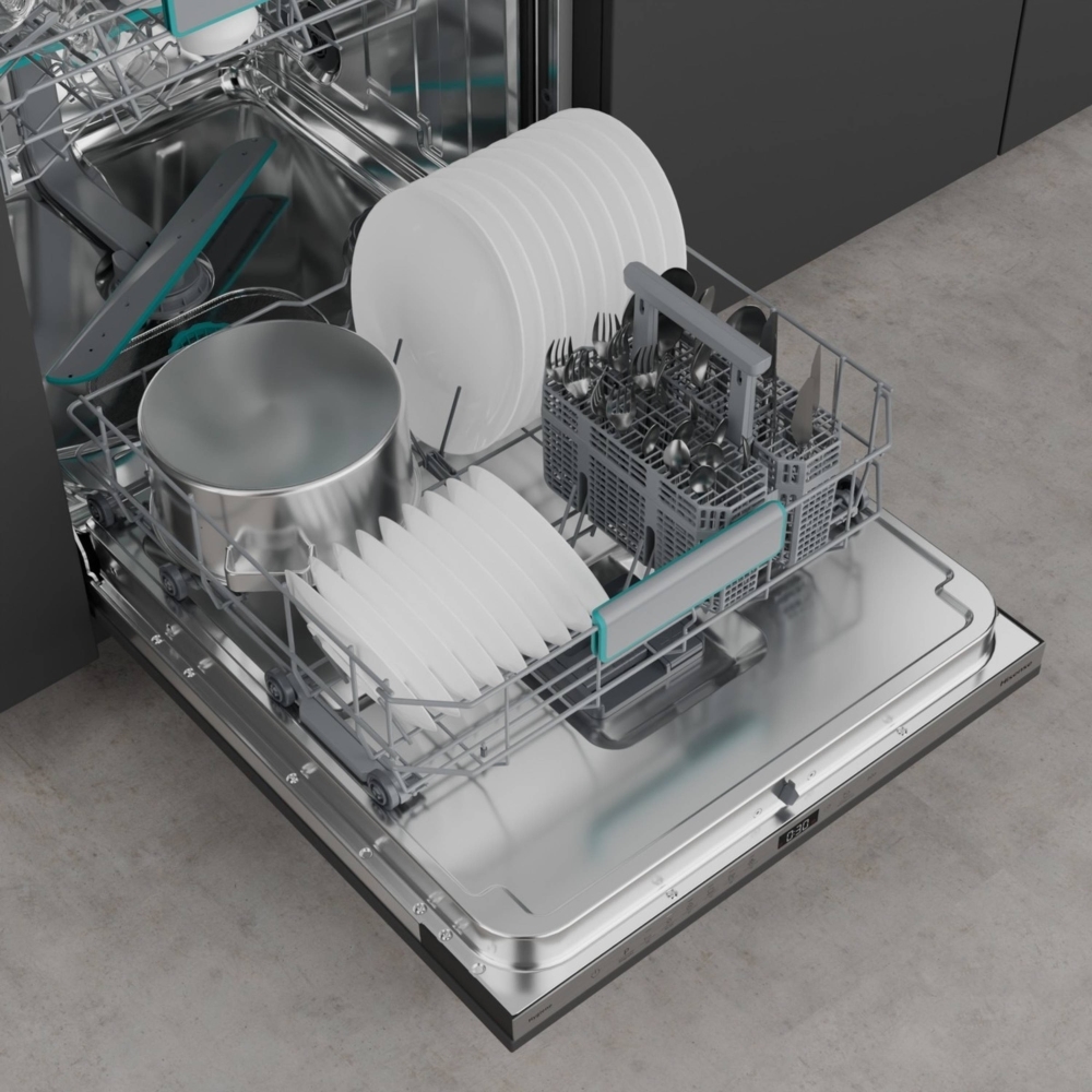 Hisense HV642C65UK Fully Integrated Dishwasher, 14 Place Settings, C Rated