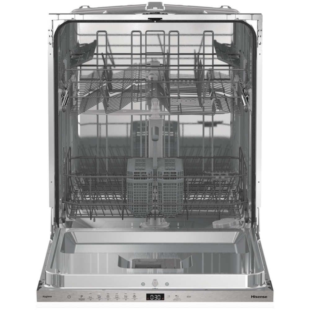 Hisense HV642E90UK Fully Integrated Dishwasher, 13 Place Settings, E Rated