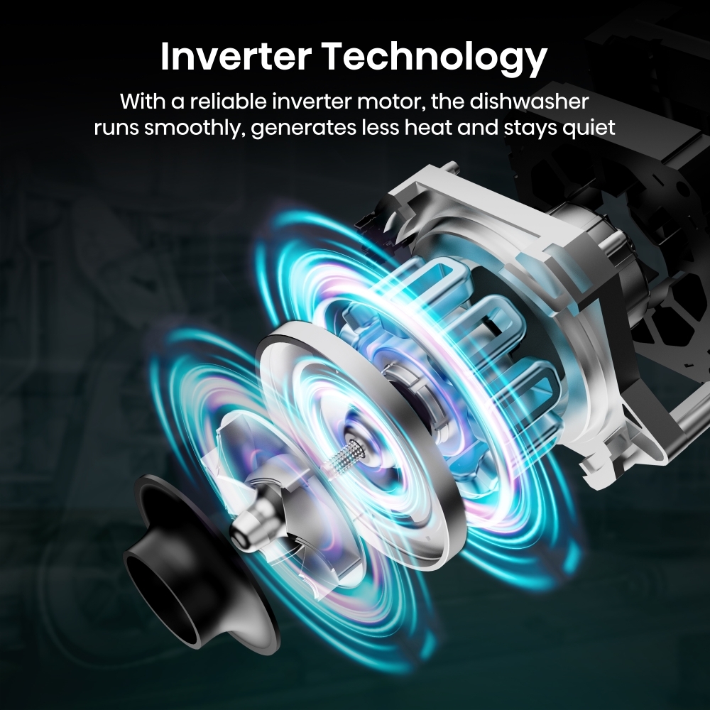 Hisense HV673A60UK Fully Integrated Dishwasher, 16 Place Settings, A Rated