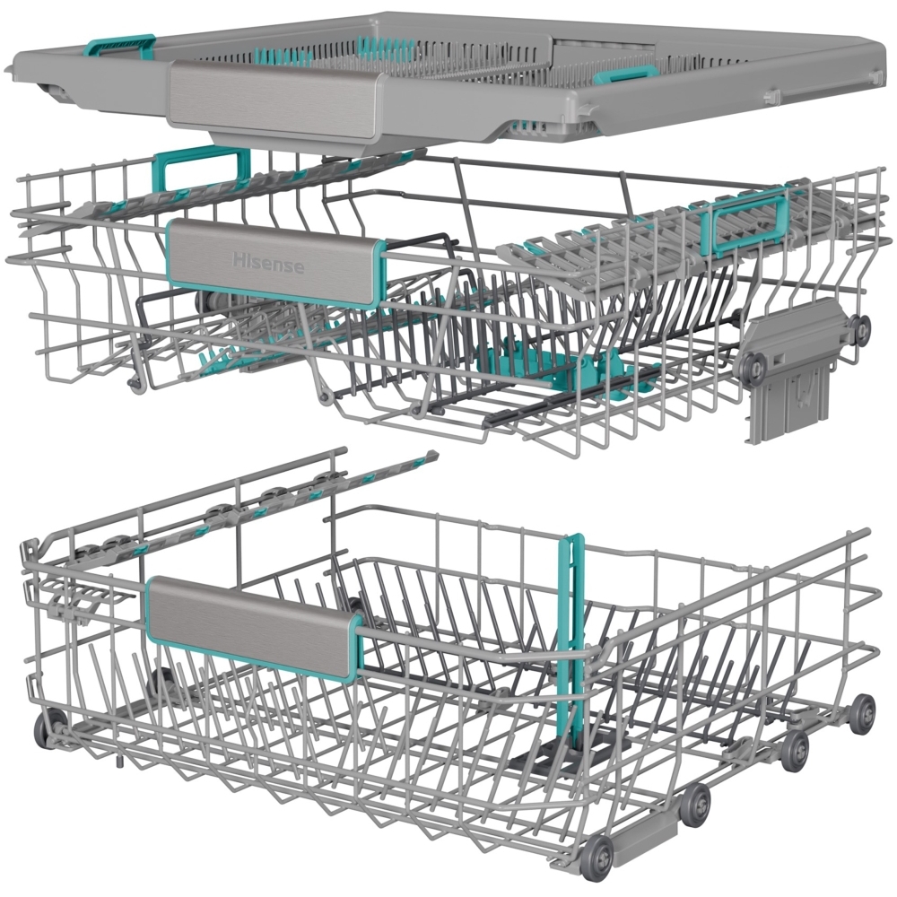 Hisense HV693A60UVADUK Fully Integrated Dishwasher, 16 Place Settings, A Rated