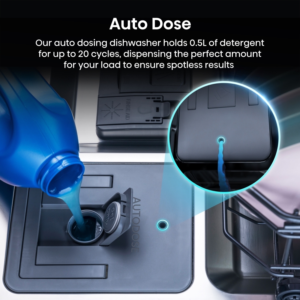 Hisense HV693A60UVADUK Fully Integrated Dishwasher, 16 Place Settings, A Rated