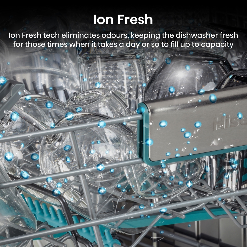 Hisense HV693A60UVADUK Fully Integrated Dishwasher, 16 Place Settings, A Rated