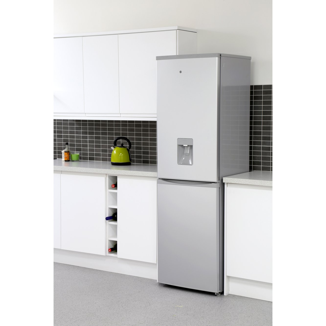 Buy Hoover HVBF5182AWK Frost Free Fridge Freezer Silver Marks