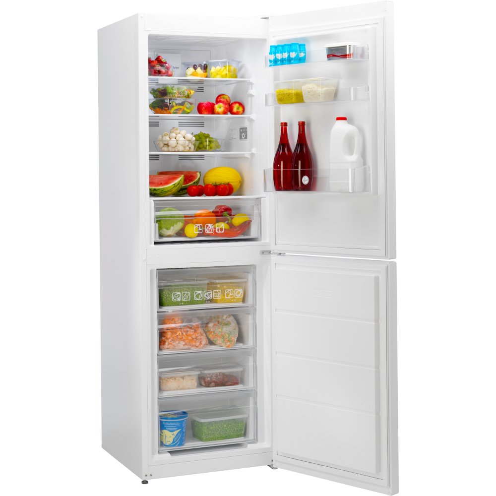 Buy Hoover HVN 6182W5KN Fridge Freezer (HVN6182W5KN) White Door and