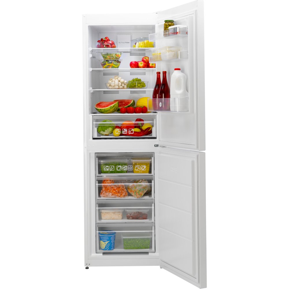 Buy Hoover HVN 6182W5KN Fridge Freezer (HVN6182W5KN) White Door and