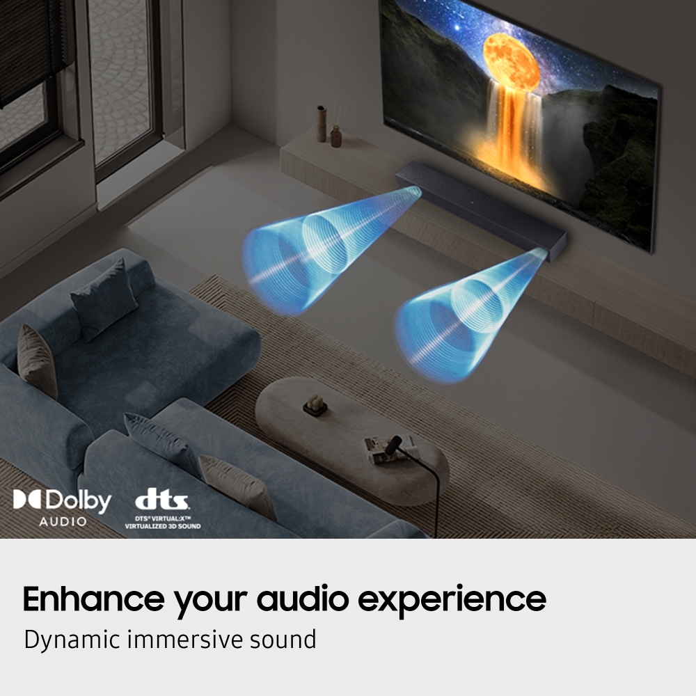 Samsung HW-B400F/XU Sound Bar, Black