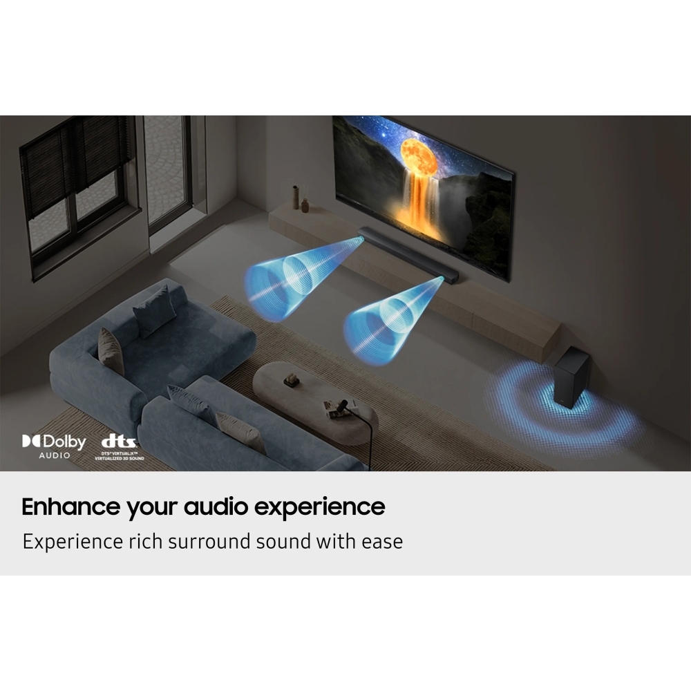 Samsung HW-B650F/XU Sound Bar, Black