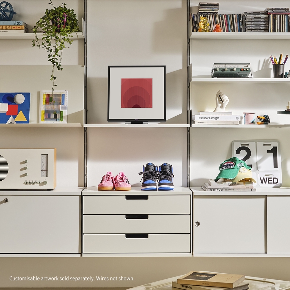 Samsung HW-LS60D Music Frame, Customisable Photo Frame, Hi-Fi audio streaming, Q-Symphony speaker, Black