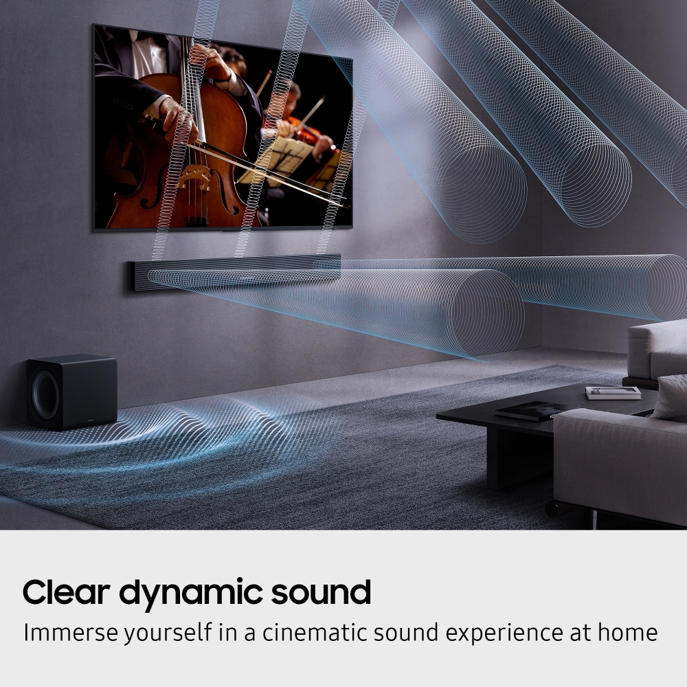 Samsung HW-QS700F/XU Sound Bar, Black