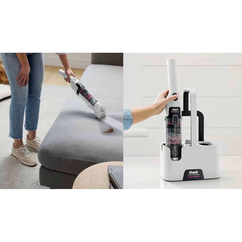 Shark HX100UKT StainForce Cordless Stain-Destroying Spot Cleaner, White