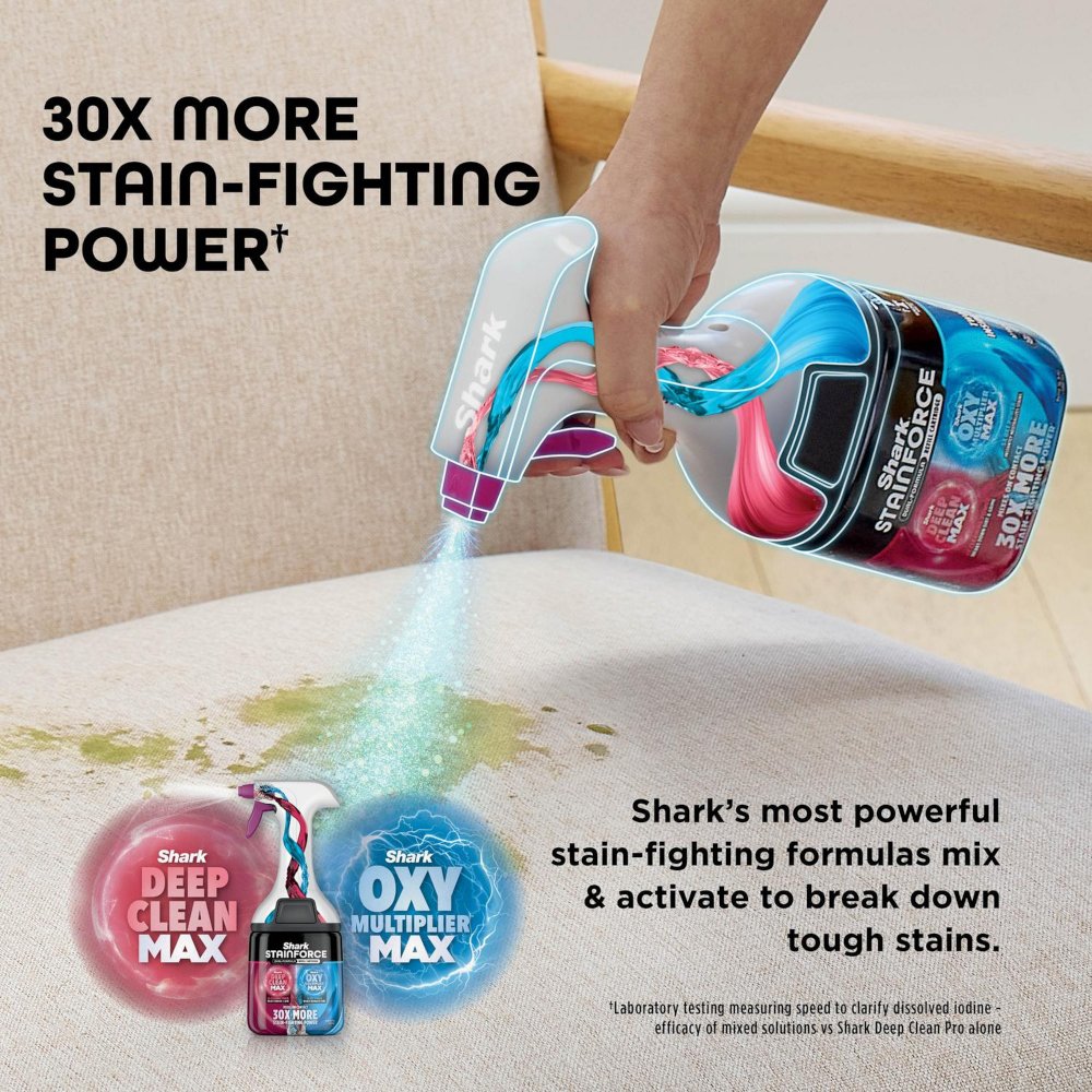 Shark HX100UKT StainForce Cordless Stain-Destroying Spot Cleaner, White