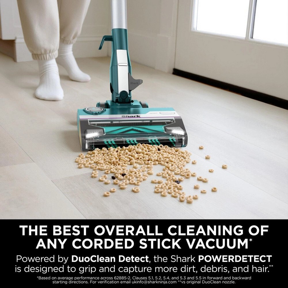 Shark HZ4000UKT PowerDetect Corded Stick Vacuum Cleaner , Blue