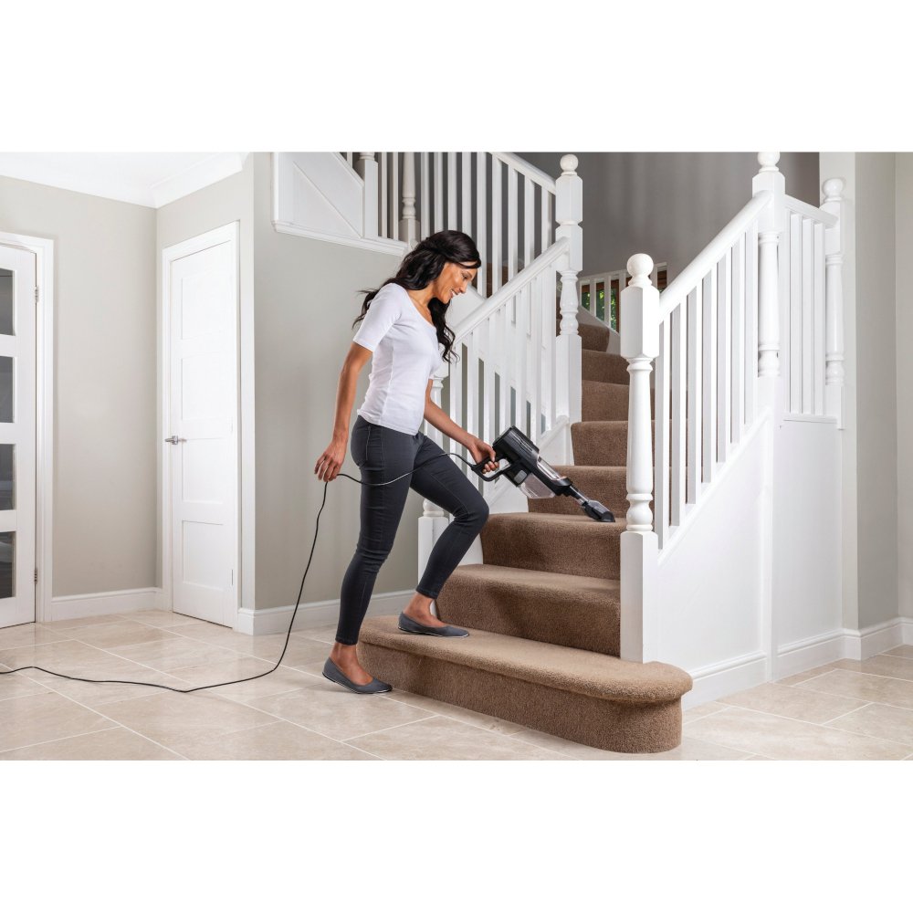 Shark HZ500UKT Anti Hair Wrap Corded Stick Pet Vacuum Cleaner, Grey