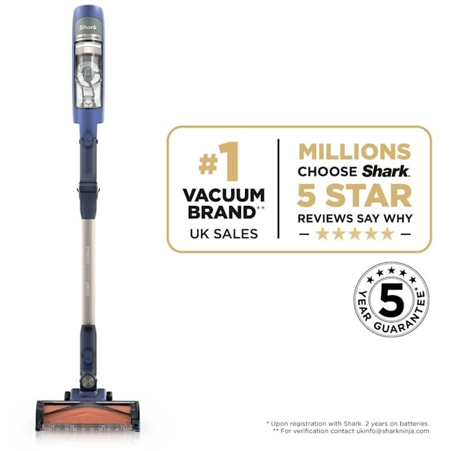 Shark IA1241UKT Cordless Vacuum Cleaner, Blue