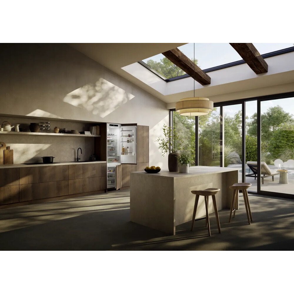 Liebherr ICNSd5603 No Frost Integrated Fridge Freezer, Sliding Hinge, 70/30, D Rated