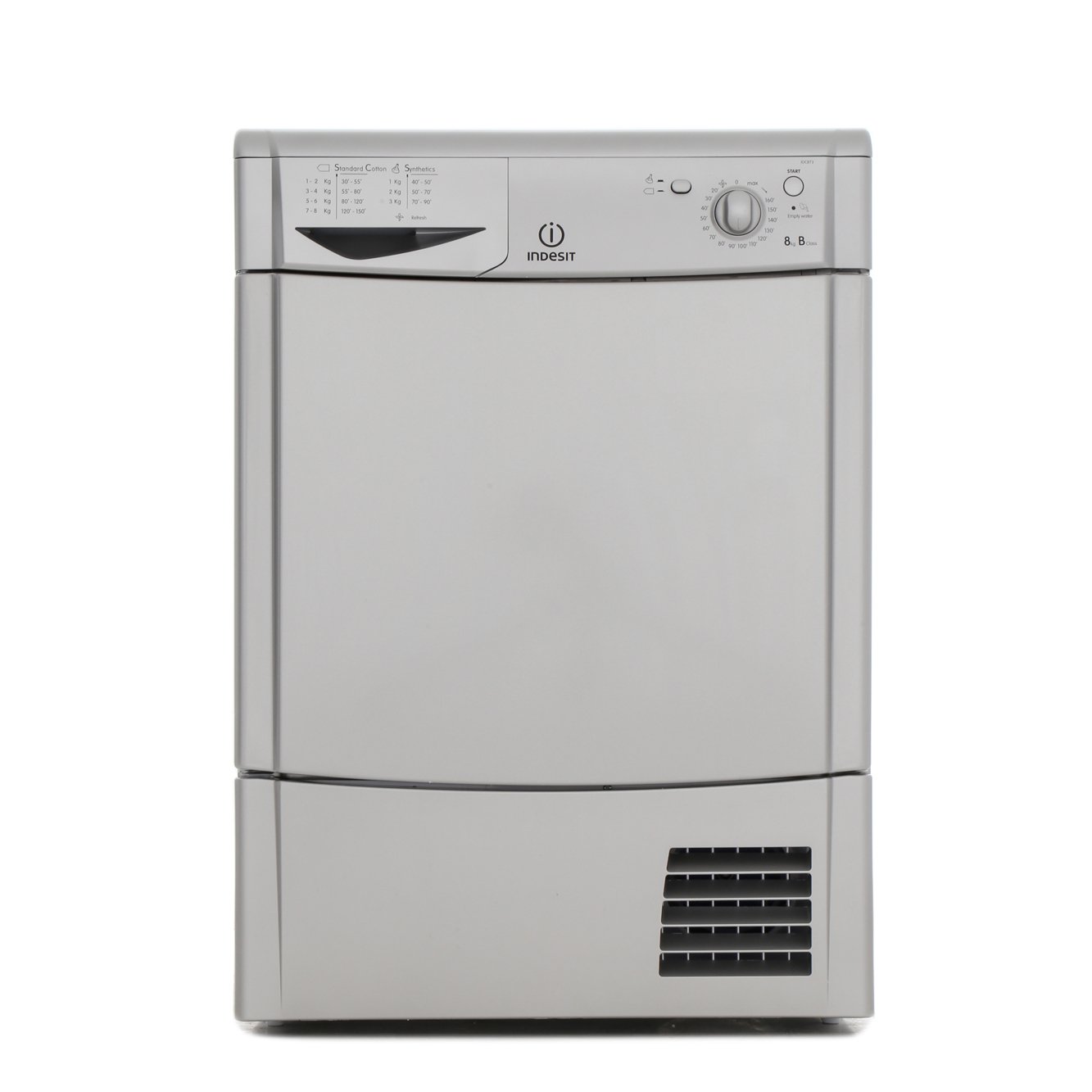 Buy Indesit IDC 8T3 B S (UK) Condenser Dryer (IDC8T3BS) Silver