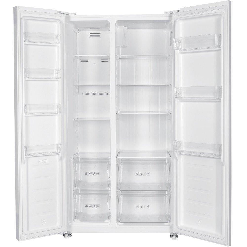 IceKing IKSBS442WH American Fridge Freezer, White,  Non-Plumbed