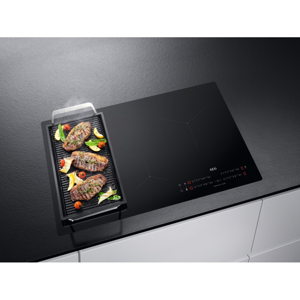 AEG IKX84443CB 78cm Induction Hob, Black