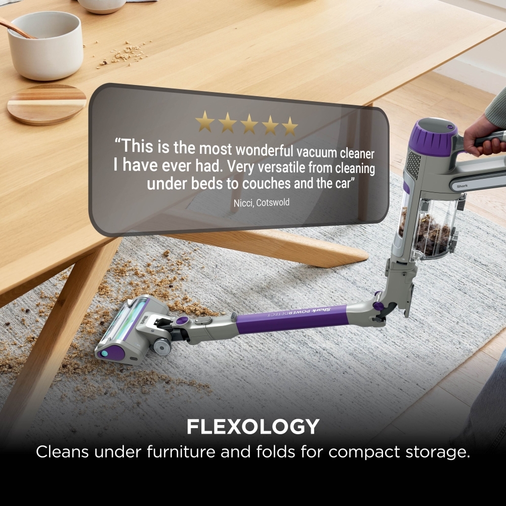 Shark IP1251UK Cordless Vacuum Cleaner, Purple