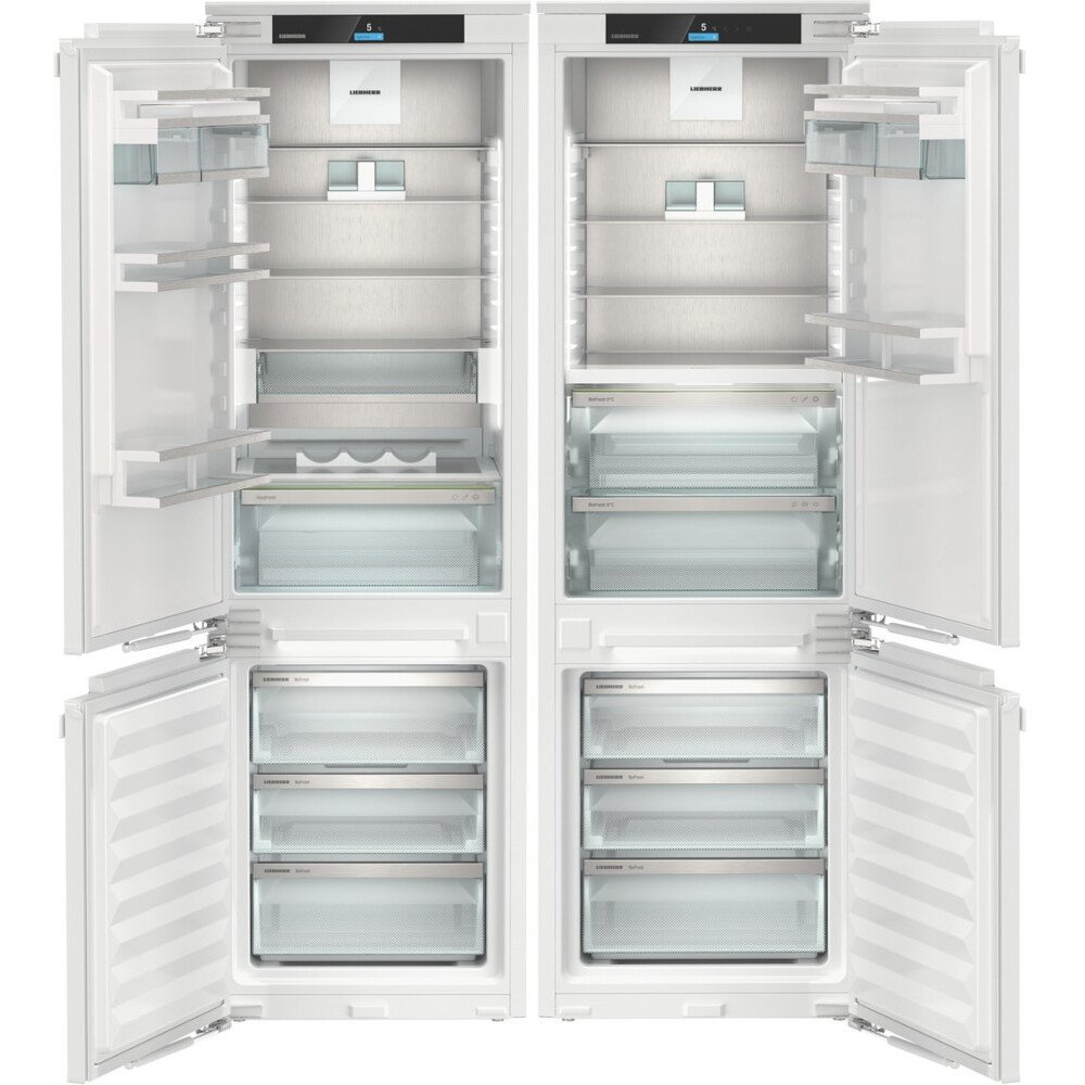 Liebherr No Frost Fridge Freezer & No Frost Fridge Freezer, Integrated, C Rated,  Non-Plumbed