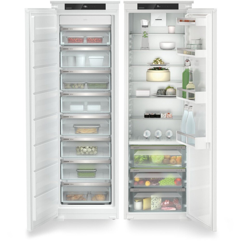 Liebherr Larder Fridge & No Frost Freezer, Integrated, D Rated,  Non-Plumbed