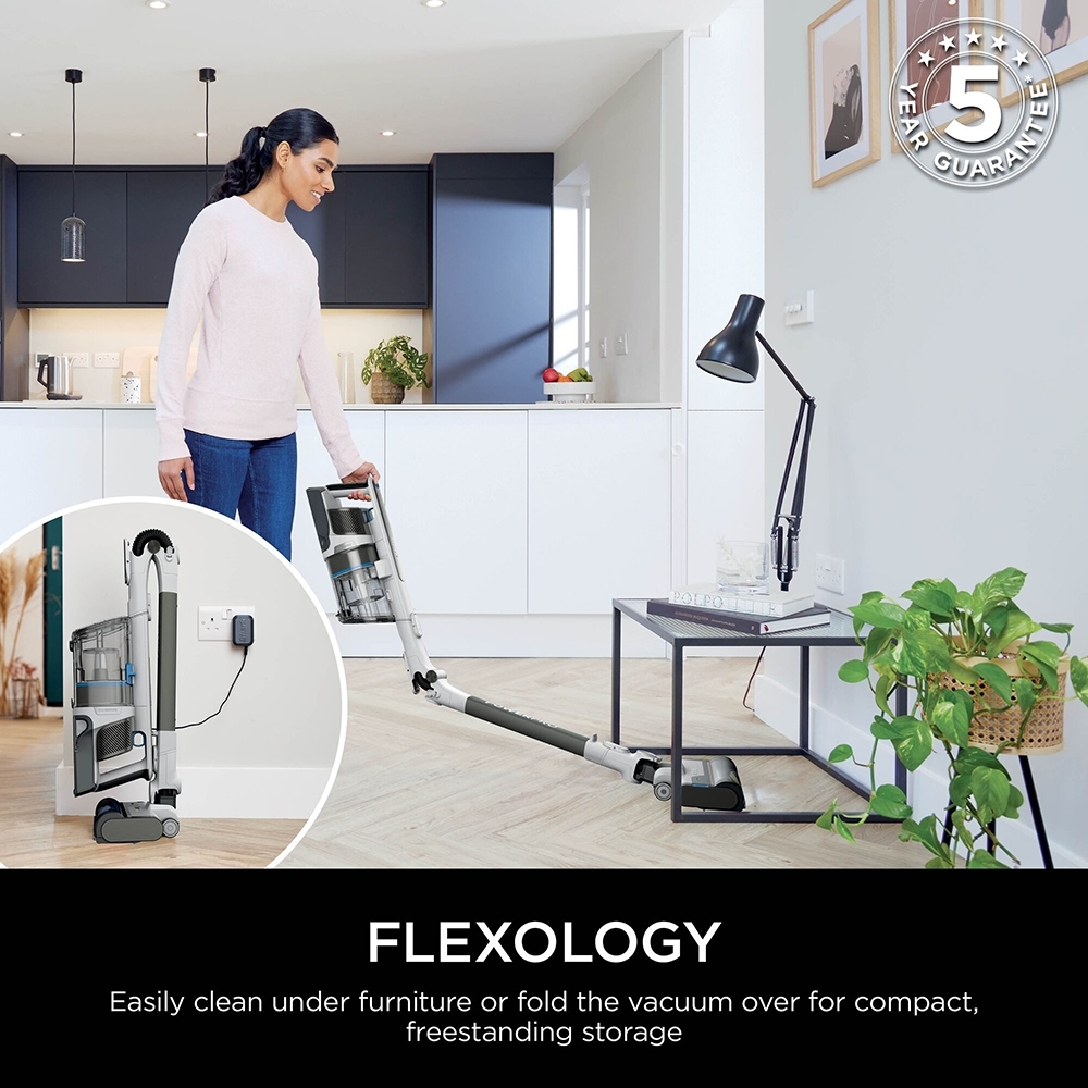 Shark IZ380UKT PowerPro Pet Cordless Vacuum Cleaner with Anti Hair Wrap & Floor Detect, Silver