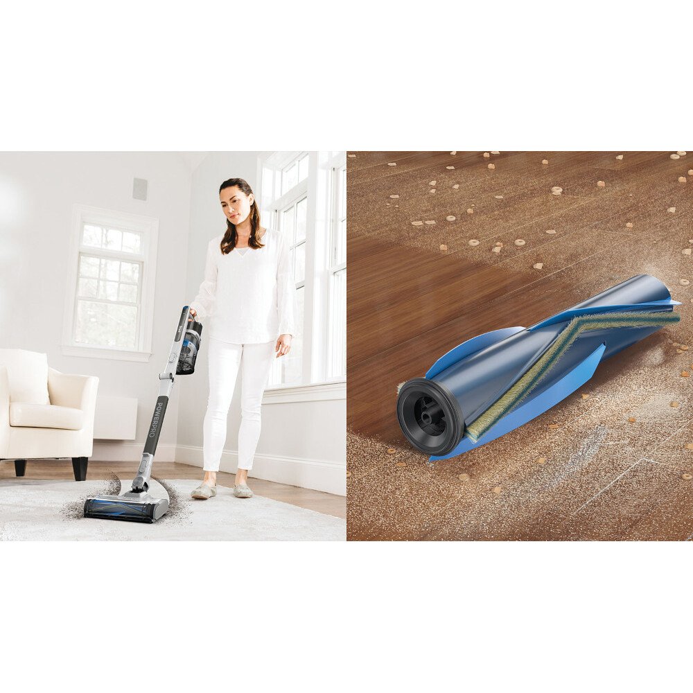 Shark IZ380UKT PowerPro Pet Cordless Vacuum Cleaner with Anti Hair Wrap & Floor Detect, Silver