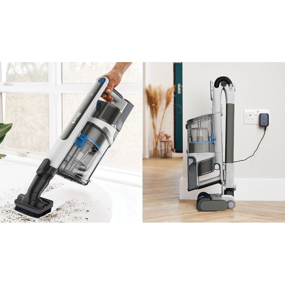 Shark IZ380UKT PowerPro Pet Cordless Vacuum Cleaner with Anti Hair Wrap & Floor Detect, Silver