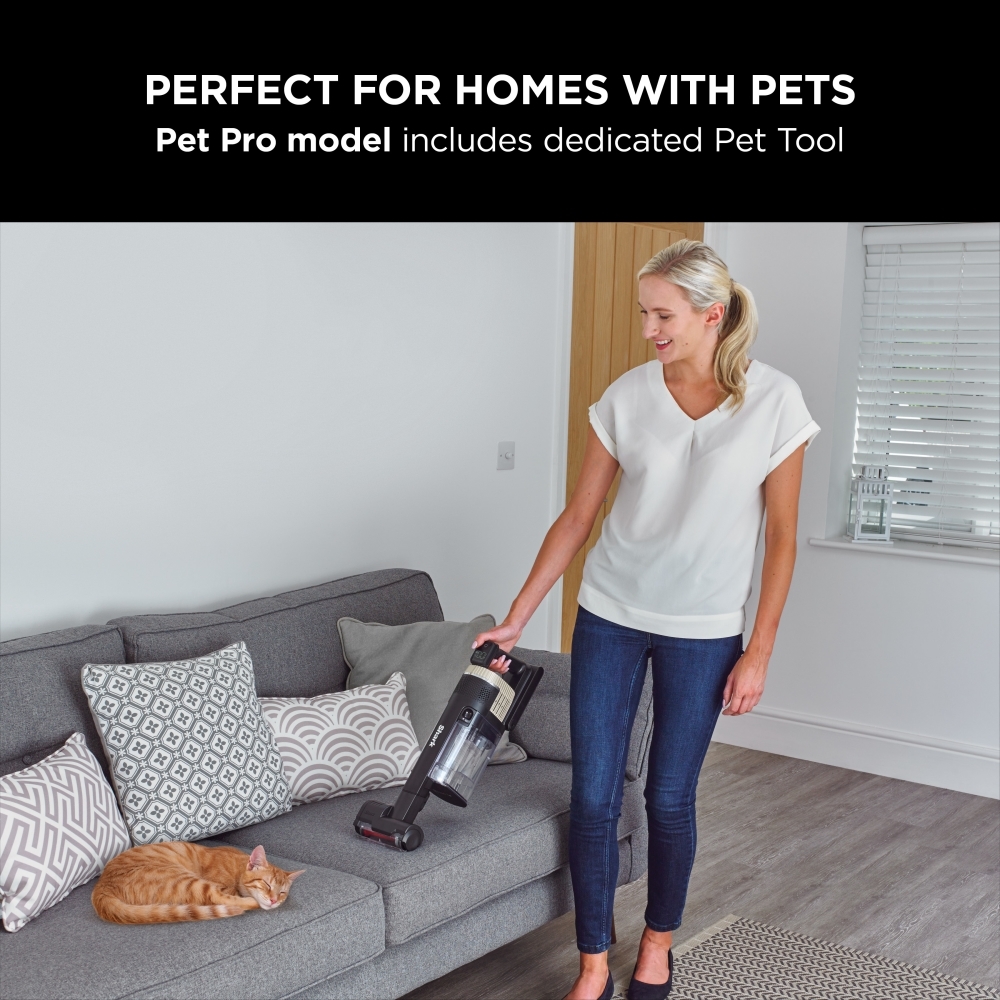 Shark IZ400UKT Stratos Anti Hair Wrap Plus Pet Pro Cordless Vacuum [Single Battery], Copper