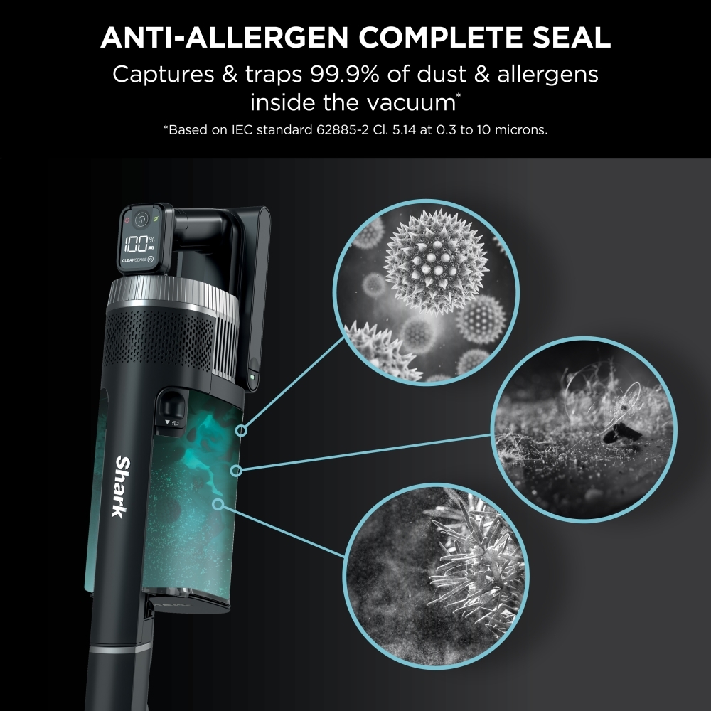 Shark IZ420UKT Stratos Anti Hair Wrap Plus Pet Pro Cordless Vacuum Cleaner [Double Battery], Silver