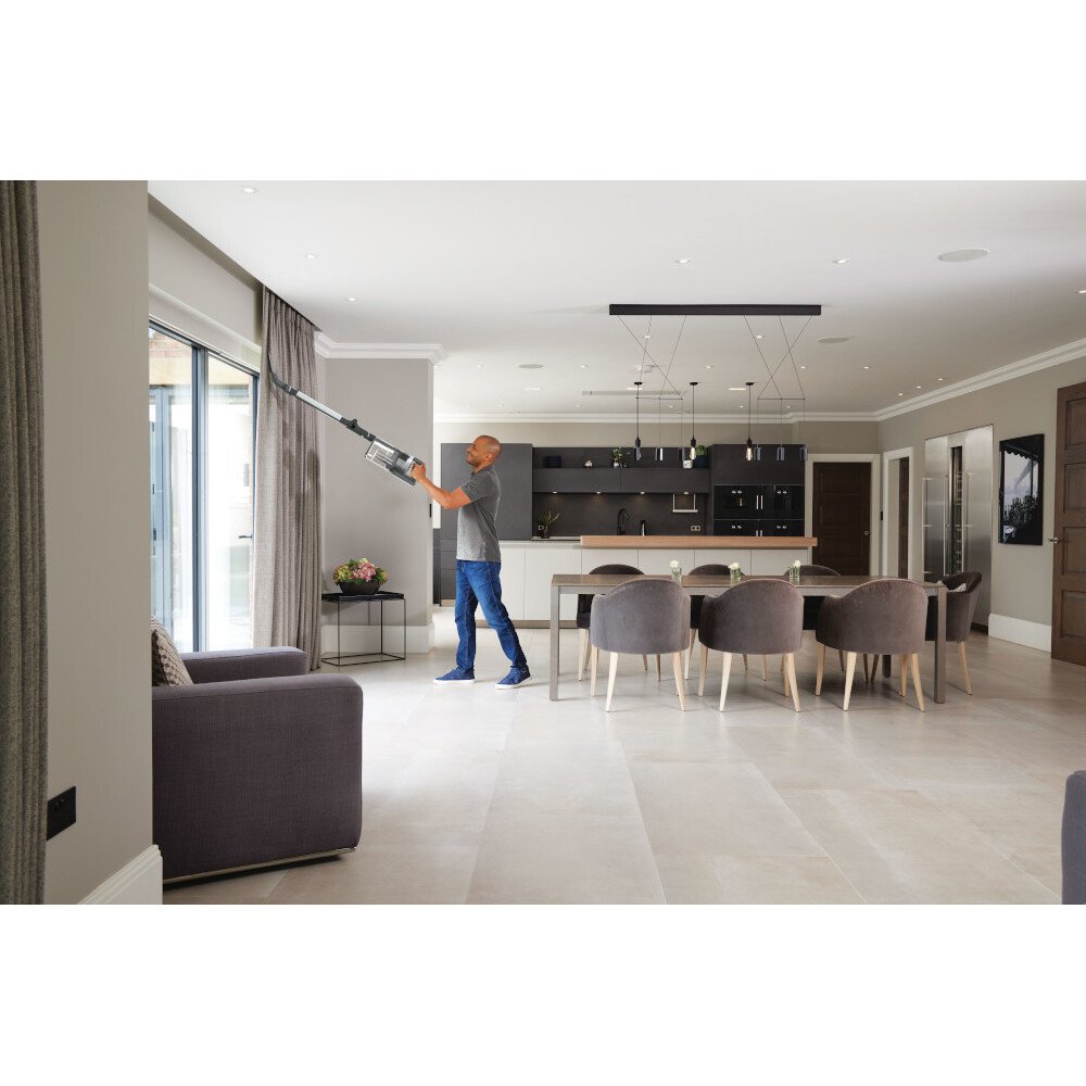 Shark IZ420UKT Stratos Anti Hair Wrap Plus Pet Pro Cordless Vacuum Cleaner [Double Battery], Silver