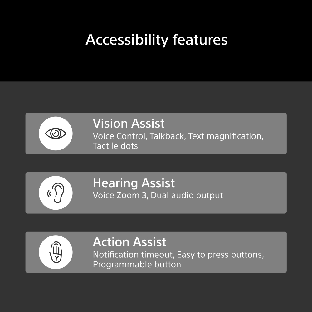 Sony K43S25M2PB.UKA 43" Smart Television, 4K Ultra HD, Black, E Rated