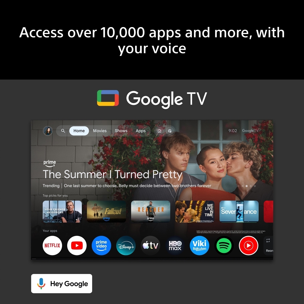 Sony K43S25M2PB.UKA 43" Smart Television, 4K Ultra HD, Black, E Rated