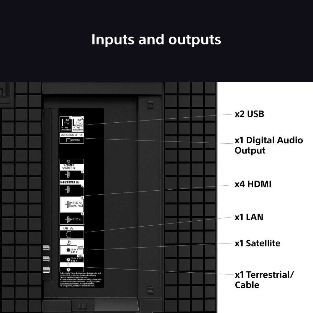 Sony K43S35BP.UKA 43" LED Smart Television, 4K Ultra HD, Black, E Rated