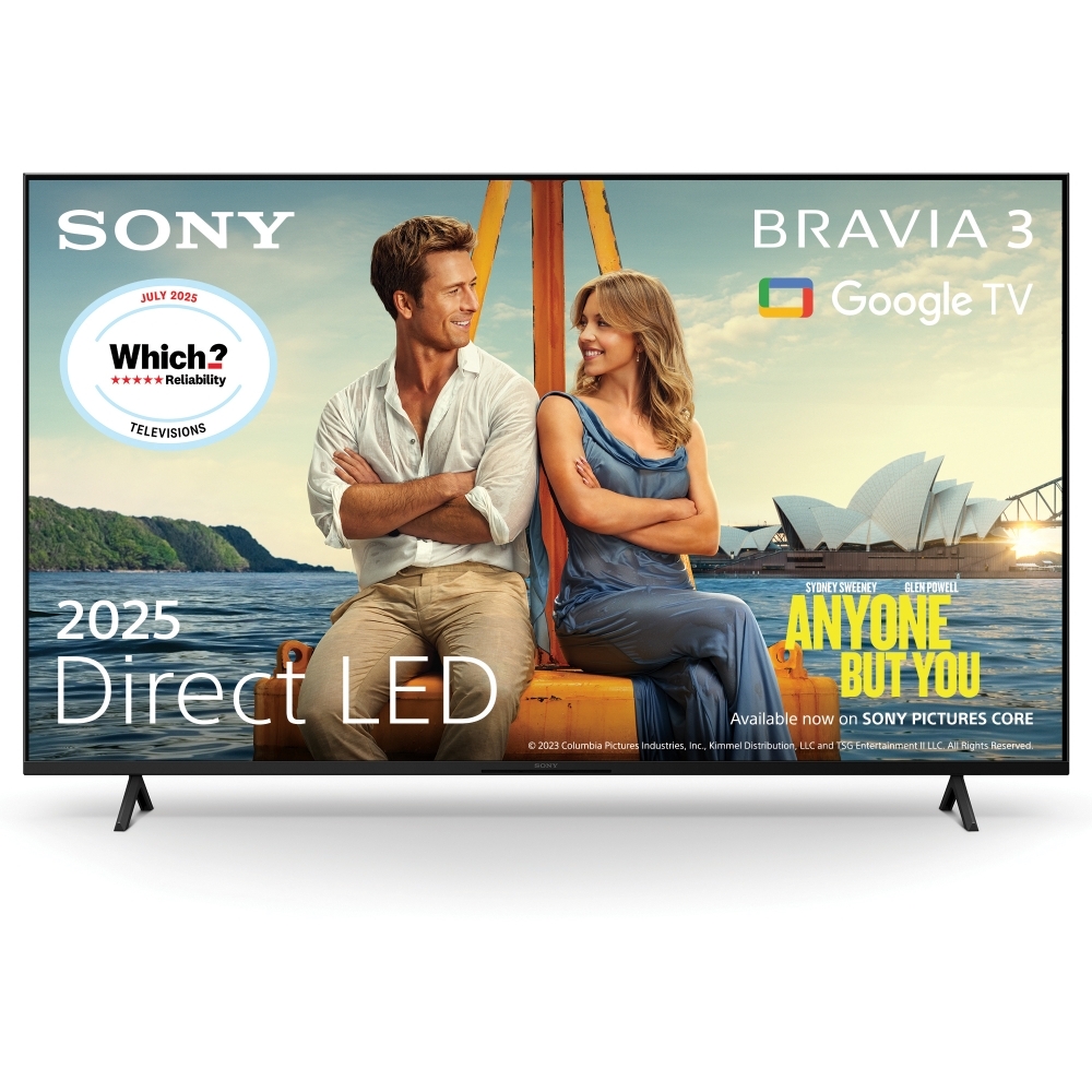 Sony K43S35BP.UKA 43" LED Smart Television, 4K Ultra HD, Black, E Rated