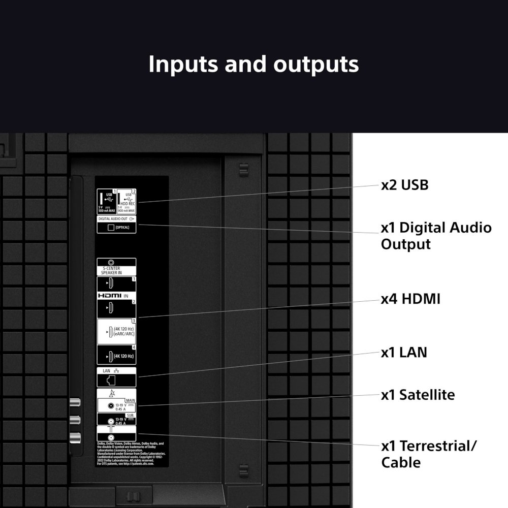 Sony K43S38BP.UKA BRAVIA 3 43" LED Smart Television, 4K Ultra HD, Black, E Rated