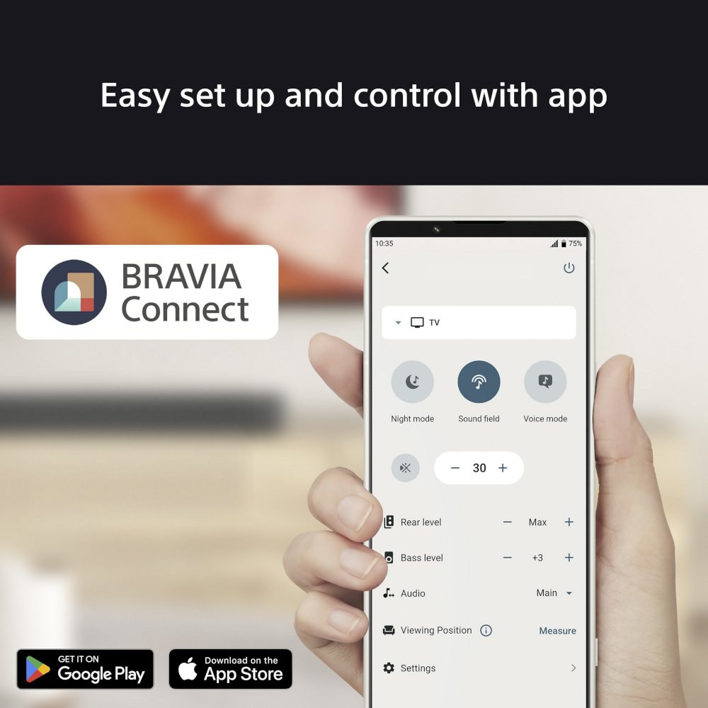 Sony K43S38BP.UKA BRAVIA 3 43" LED Smart Television, 4K Ultra HD, Black, E Rated