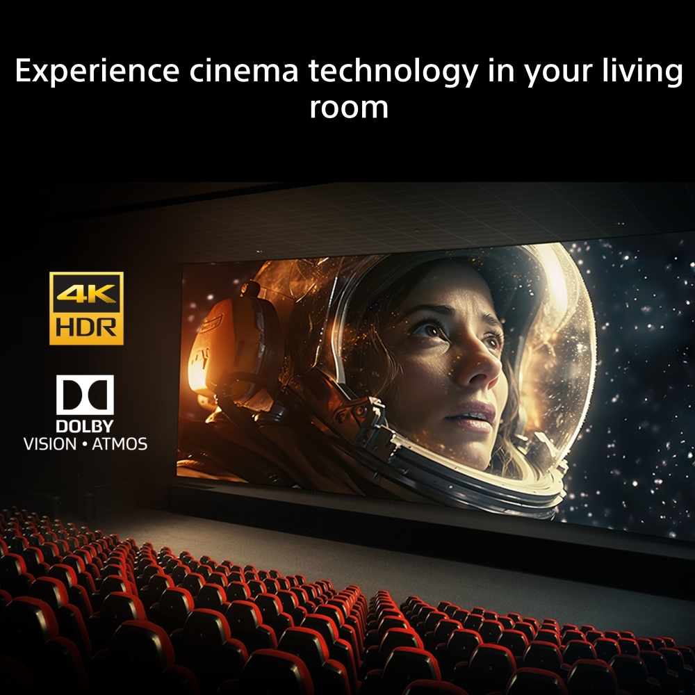 Sony K55S25M2PB.UKA 55" Smart Television, 4K Ultra HD, Black, E Rated