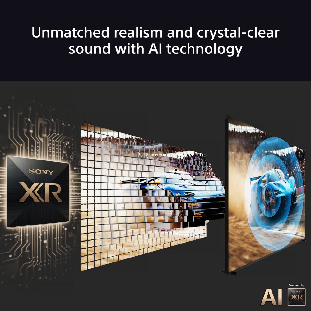 Sony K55S38BP.UKA BRAVIA 3 55" LED Smart Television, 4K Ultra HD, Black, F Rated