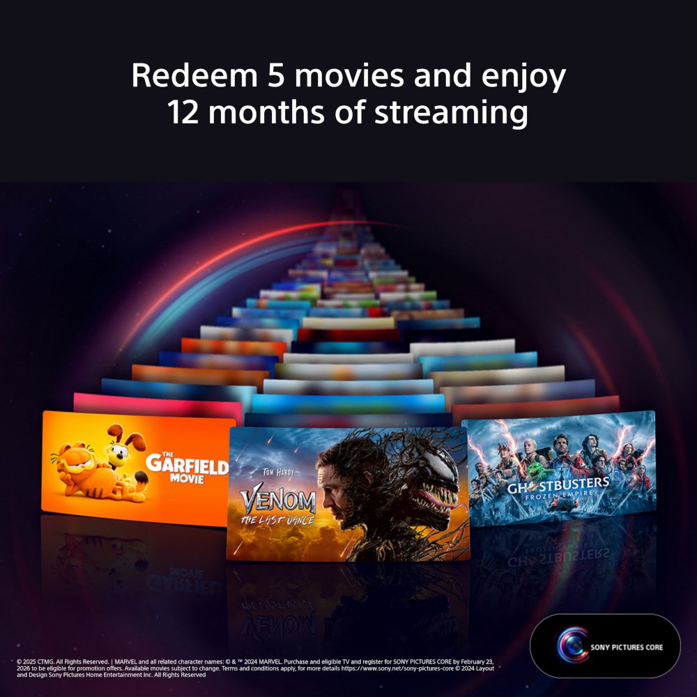 Sony K55S38BP.UKA BRAVIA 3 55" LED Smart Television, 4K Ultra HD, Black, F Rated