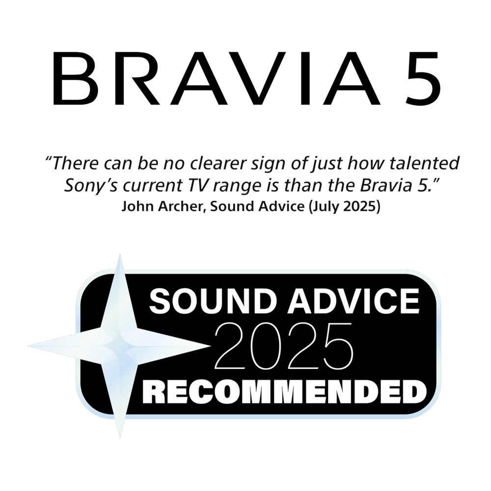 Sony K55XR55BP.UKA BRAVIA 5 55" Mini LED Smart Television, 4K Ultra HD, Black, E Rated