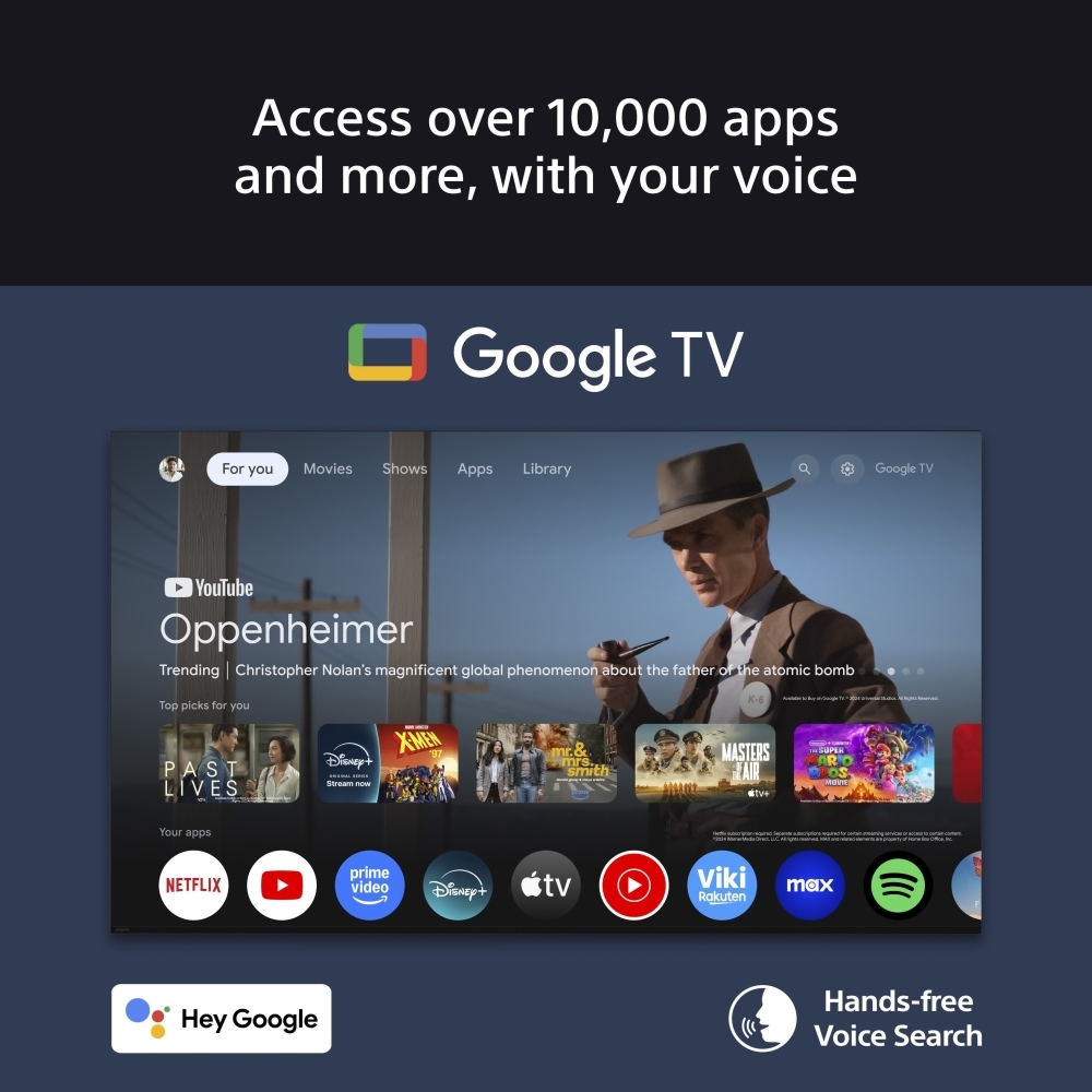 Sony K55XR55BP.UKA BRAVIA 5 55" Mini LED Smart Television, 4K Ultra HD, Black, E Rated