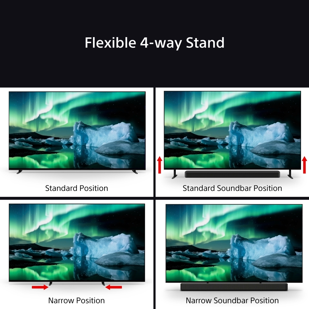 Sony K55XR80PU BRAVIA 8 55" 4K OLED Smart TV, 4K Ultra HD, Black, F Rated