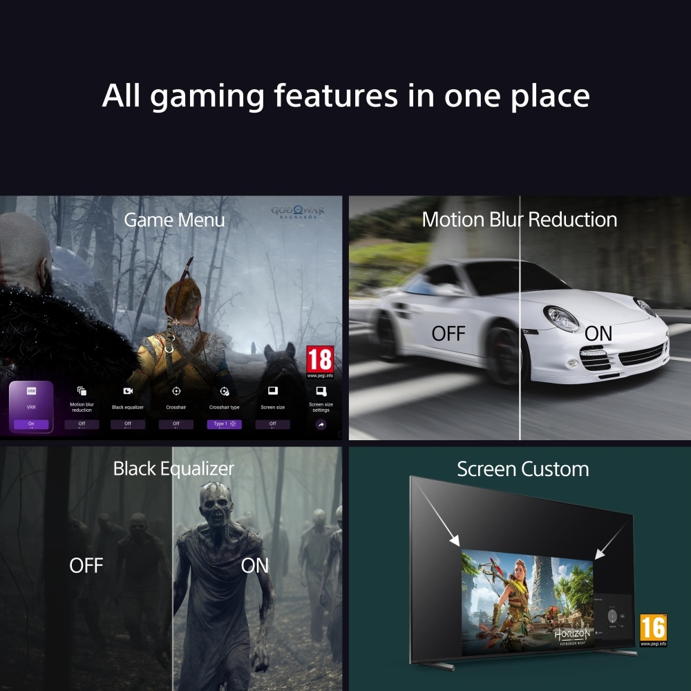 Sony K55XR8APU 55" OLED Smart Television, 4K Ultra HD, Grey, F Rated