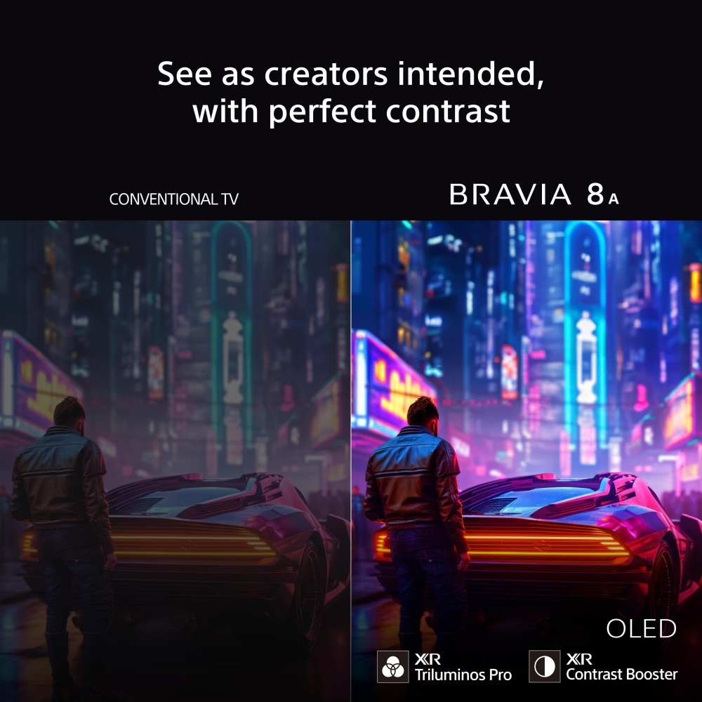 Sony K65XR8AU 65" OLED Smart Television, 4K Ultra HD, Black, E Rated